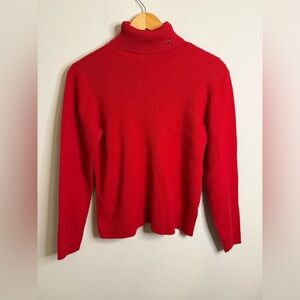 Ralph Lauren Red  Preppy Classy Turtleneck Sweater